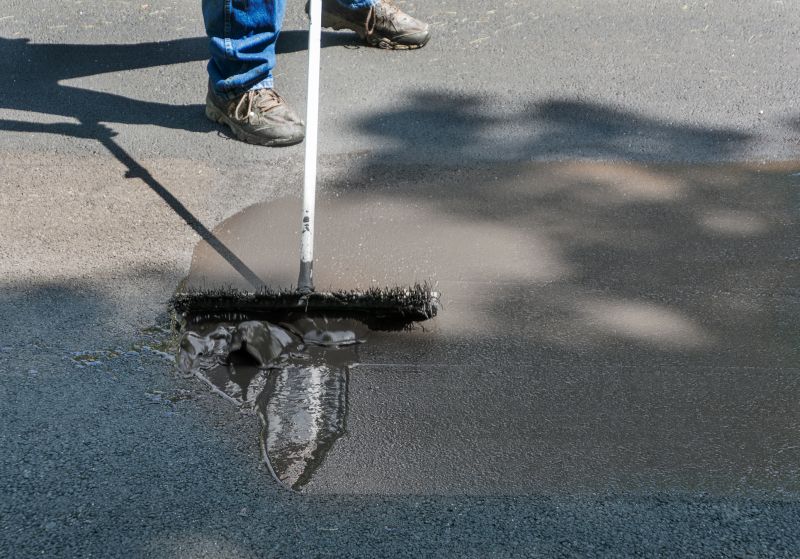 Professional Asphalt Sealing Team